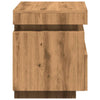 Bedside Cabinet with LED Lights Artisan Oak 40x39x48.5 cm