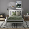 Merax Single Bed 3ft Solid Wooden Bed Frame Bedroom Furniture Adults/Kids 90x190