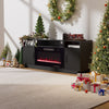 60'' TV Stand with 30'' Electric Fireplace Storage Cabinet Media Entertainment