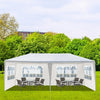 10'X20' Outdoor Party Tent Canopy Patio Wedding Gazebo w/ 4 Removable Sidewalls