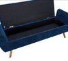 Storage Ottoman Footstool Upholstered End of Bed Bench for Living Room Bedroom