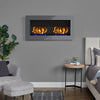 90-140cm Bio Ethanol Fireplace Grey Wall/Insert Biofire Fire Burner +Accessories