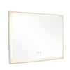 LED 3 Colour Illuminated Bathroom Mirror with Magnifier Demister Touch Switch