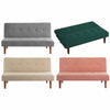 Fabric Sofa Bed Small Couch Settee Loveseat Sofabed Single Sleeper Recliner Beds