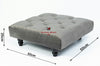 Square Coffee Table Chesterfield Upholstered Footstool Pouffe Foot Stool Seat