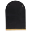 Retro Arched Wall Mirror with Shelf Anti-rust Farmhouse Vanity Mirror Over Sink