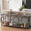 Heavy-duty Metal Frame Extra Long Sofa Table Behind Couch Console Table