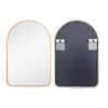 Black/Gold Bedroom Bathroom Wall Mounted Thin Mirror Wash Basin Dressing Mirror