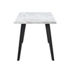 Morden White Dining Table Dining Room Kitchen Garden Table Metal Straight Legs