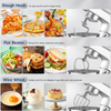 1500W Electric Stand Mixer 10-Speed Compact Food Mixer with 4.5L Steel Bowl