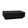 Coffee Table with Drawers Push-Pull Storage High Gloss Black for Living Room