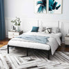 Heavy Duty Metal Platform Bed Frame King Size with Under Bed Storage