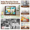 Toddler Display Stand Shelf Kids Bookcase Cabinet-Coffee