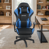 Gaming Chair Leather Racing Office Executive Recliner with Leg Rest Massage