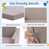 2-in-1 Kids Convertible Couch Children Fold out Sofa Bed Lounger Flip Open