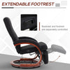 Swivel Recliner Chair with Footstool, Manual Reclining Chair for Living Room