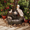 Serenity Duck Pond Garden Water Feature Cascade Self Contained 60cm Ornament NEW
