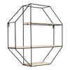 Book Shelves Wall Mounted Black Display Shelf Storage Rack Decorative Open Unit