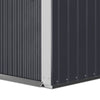 5x3FT Large Metal Outdoor Storage Shed Steel Garden Shed with Lockable Door Grey