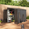 5 X 9 ft Outdoor Garden Storage Shed Metal Lean to Pent Shed for Tool Bike