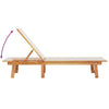 Loungers 2 pcs Grey Solid Wood Acacia and Z6Z7