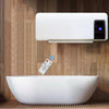 2kW Home Wall Fan Heater Timer Bathroom Workshop Electric Wall mounted Remote