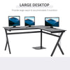 L-Shaped Corner Computer Desk Laptop Workstation PC Table Home Office With CPU S