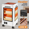 2000W Electric Heater Space Heater for Bedroom Office Indoor With Wheel Portable
