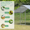 Large Chicken Run Walk In Coop Poultry Cage Galvanized Metal Hen House