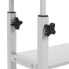 Height Adjustable Rolling Laptop Desk Cart over Bed Hospital Table Stand Trolley