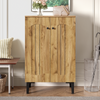 Shoe Cabinet, 2 Door Hallway Shoe Cupboard Wood Sideboard Storage Organiser Unit