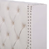 Ottoman Bed Frame Gas Lift Up Storage Double Size Beige Fabric Upholstered Bed