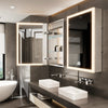 Double-side LED Illuminated Bathroom Mirror Cabinet Storage Shelf Anti-fog Touch