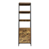 Vintage 3 Drawers 4 Shelves Tallboy Ladder Shelf Bookcase Storage Display Rack