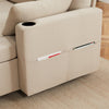 Pull Out Sofa Bed L Shape Corner Sofa with Reversible Chaise with Storage