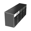 Quadruple Wheelie Bin Storage Metal Store Cover Garden Rubbish Dustbin 4 Shed UK