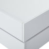 Coffee Table with 360° Rotating Square Coffee Storage Table with 2 Drawers White