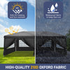 10x20FT Pop-Up Gazebo Waterproof Party Tent Folding Canopy With 6 SideWalls 3x6M