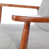 Armchair Stylish Modern Living Room Accent Chair Wood Frame Armchair Light Grey