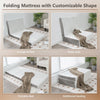 Single 10 cm Folding Gel-Infused Tri-fold Mattress Topper Cool Gel Memory Foam
