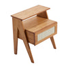 Compact Wooden Bedroom Bedside 1 Drawer Cabinet Furniture Nightstand Side Table