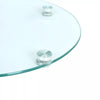 Sofa Side Table With Tempered Glass Top Living Room Furniture Coffee Tea Tables