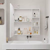 LED Bathroom Mirror Cabinet with Demister LED Lights Extra Large Storage Cabinet