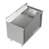 Sink Stainless Steel Catering Kitchen Cabinet Single Bowl 1.0 Unit LH Drainer UK