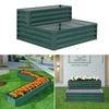 Outdoor Garden Metal Raised Vegetable Planter Flower Trough Herb Grow Bed Box