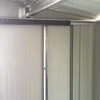 10 x 8ft Dark Grey Steel Sheds Outdoor Tools Storage Garden Shed with Foundation