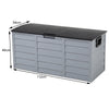 290L Garden Storage Sheds Chest Organiser Lockable Deck Box Patio Castors Box UK