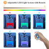 LED Bedside Table with Charging Station Side Table End Table Bedside Cupboard
