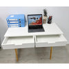 Wooden Dressing Table Computer Desk Home Office Study Bedroom With Drawers White