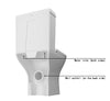 Simple Bathroom Close Coupled Toilet Soft Close Seat Cistern WC White Ceramic